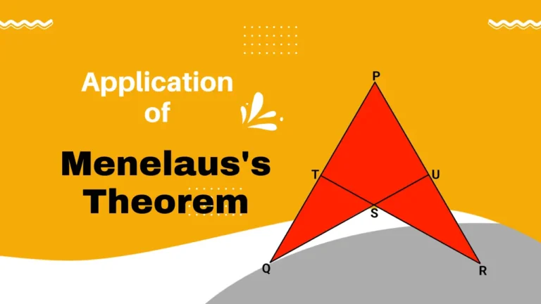 Menelaus Theorem