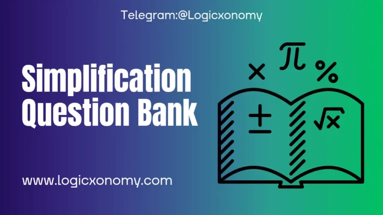 Simplification Question Bank
