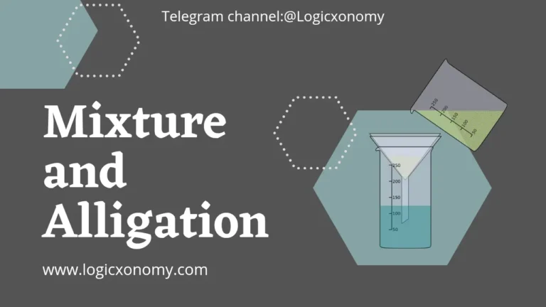 Mixture and Alligation MCQ